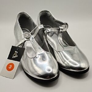 Art Class Kids Shimmering Silver Dress Shoes
